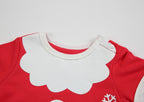 Baby Christmas Outfit Santa Short Sleeve Romper n Hat 2pc Set - Little Kooma