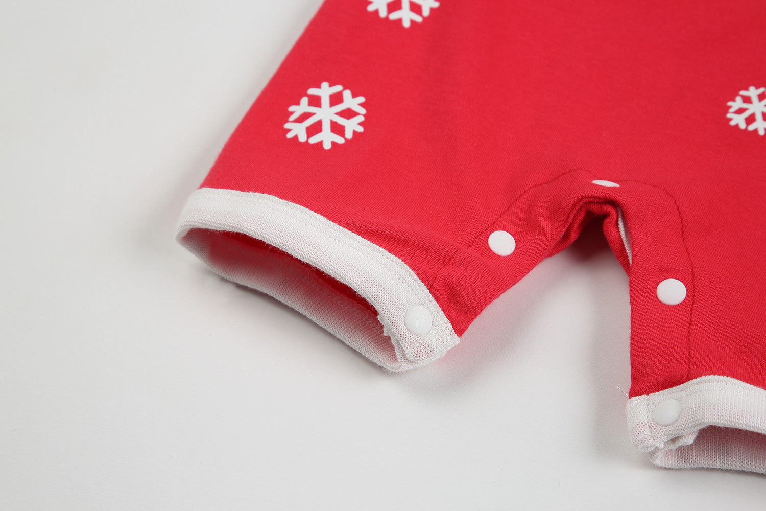 Baby Christmas Outfit Santa Short Sleeve Romper n Hat 2pc Set - Little Kooma