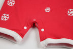 Baby Christmas Outfit Santa Short Sleeve Romper n Hat 2pc Set - Little Kooma