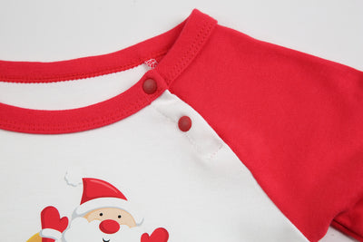 Baby Christmas Outfit Merry Christmas Santa Long Sleeve Bodysuit n Pants Two Piece Set - Little Kooma