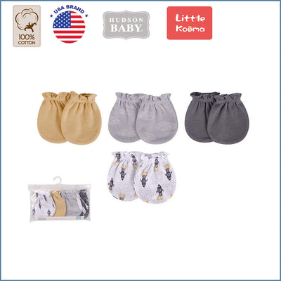 Baby Scratch Mittens Set 4 Pairs 52334 - Little Kooma
