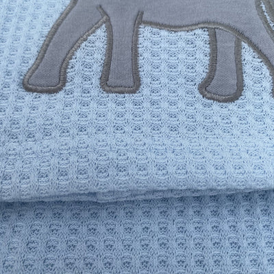 Personalised Baby Knit Waffle Blanket - Little Kooma