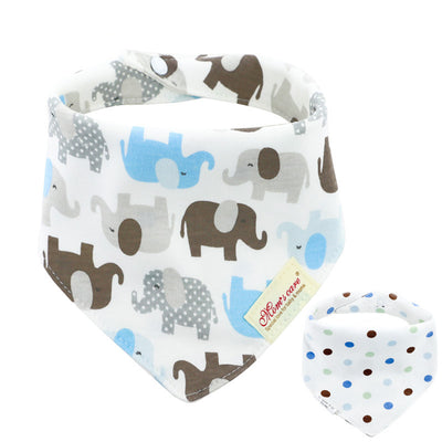 Baby Boy Double-Sided Cotton Bib - Little Kooma
