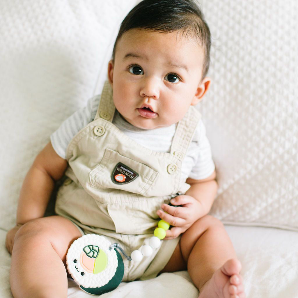 Baby Teether Set - Food Grade Silicone Sushi Roll - Little Kooma