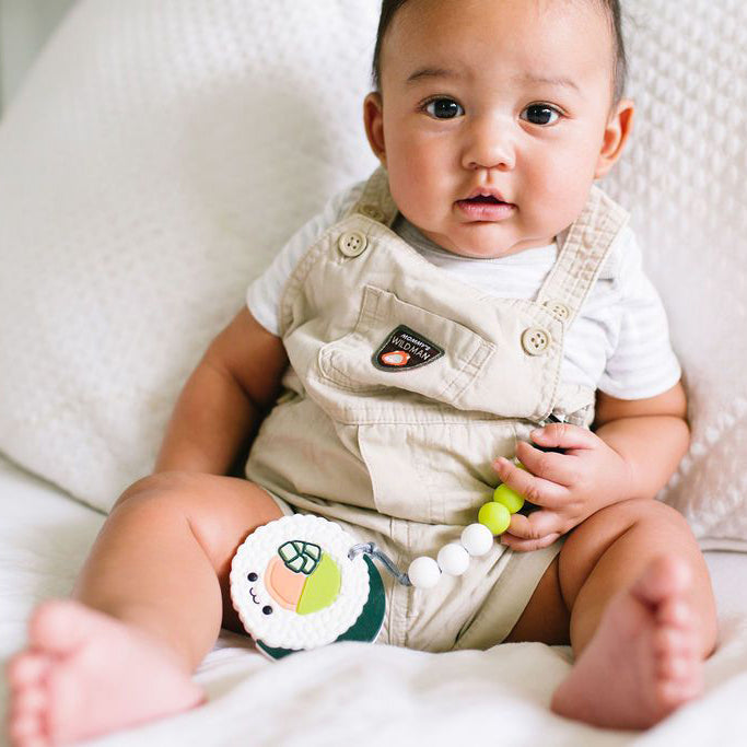 Baby Teether Set - Food Grade Silicone Sushi Roll - Little Kooma