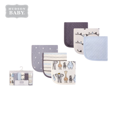 Hudson Baby 6Pc Quilted WashCloths 01024CH Animals - Little Kooma