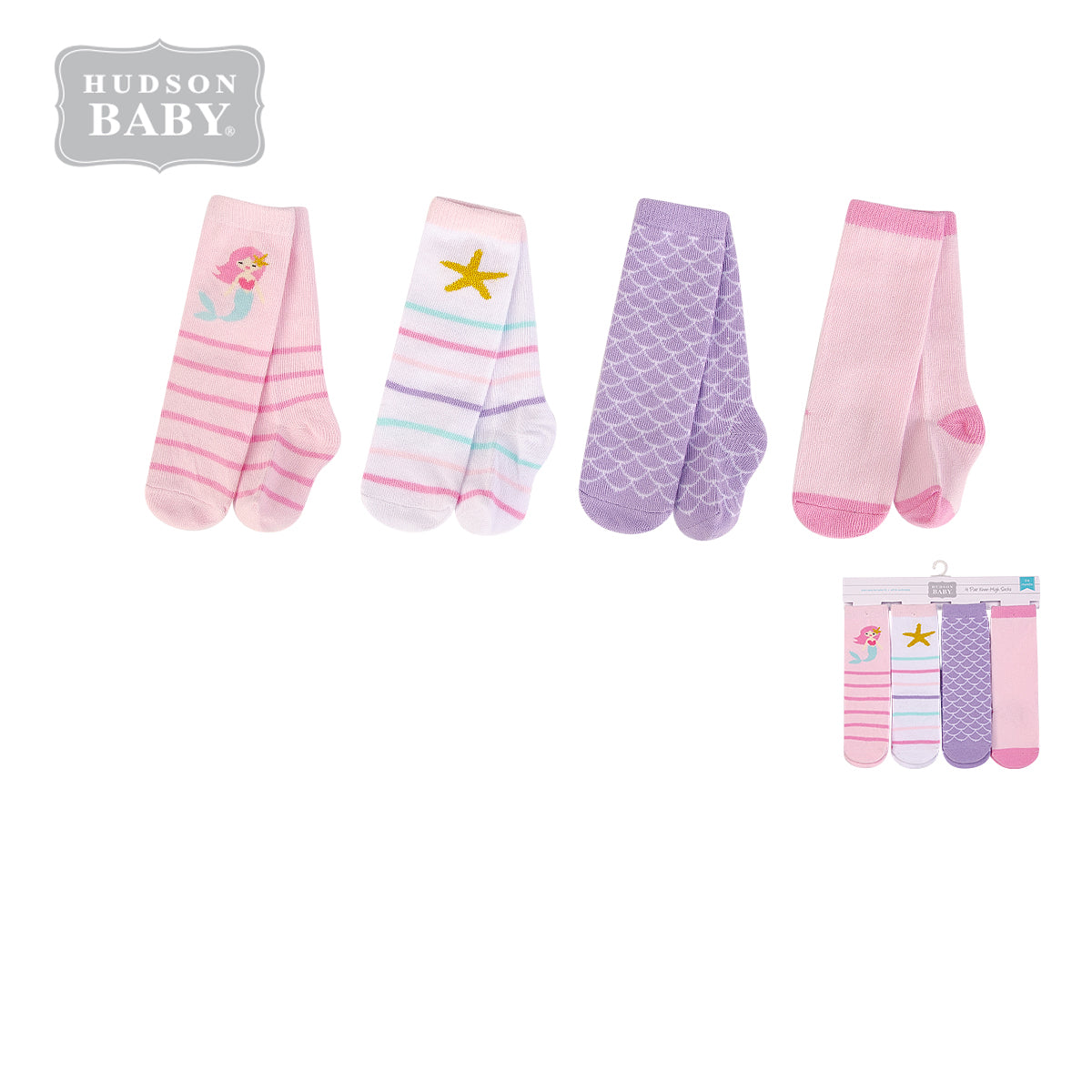 Hudson Baby Knee High Socks 4 Pairs Pack 00842CH - Little Kooma