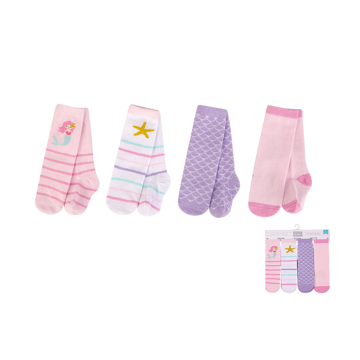 Hudson Baby Knee High Socks 4 Pairs Pack 00842CH - Little Kooma