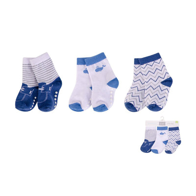 Hudson Baby Socks 3 Pairs Pack Anti-slip 00434 - 1215 - Little Kooma