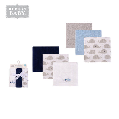 Hudson Baby Washcloth 6pcs Pack 05964 - 1116 - Little Kooma