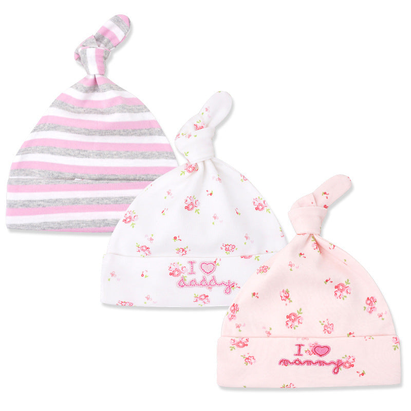 Baby Girl Hats 3 Piece Pack  0-6 Months - Little Kooma