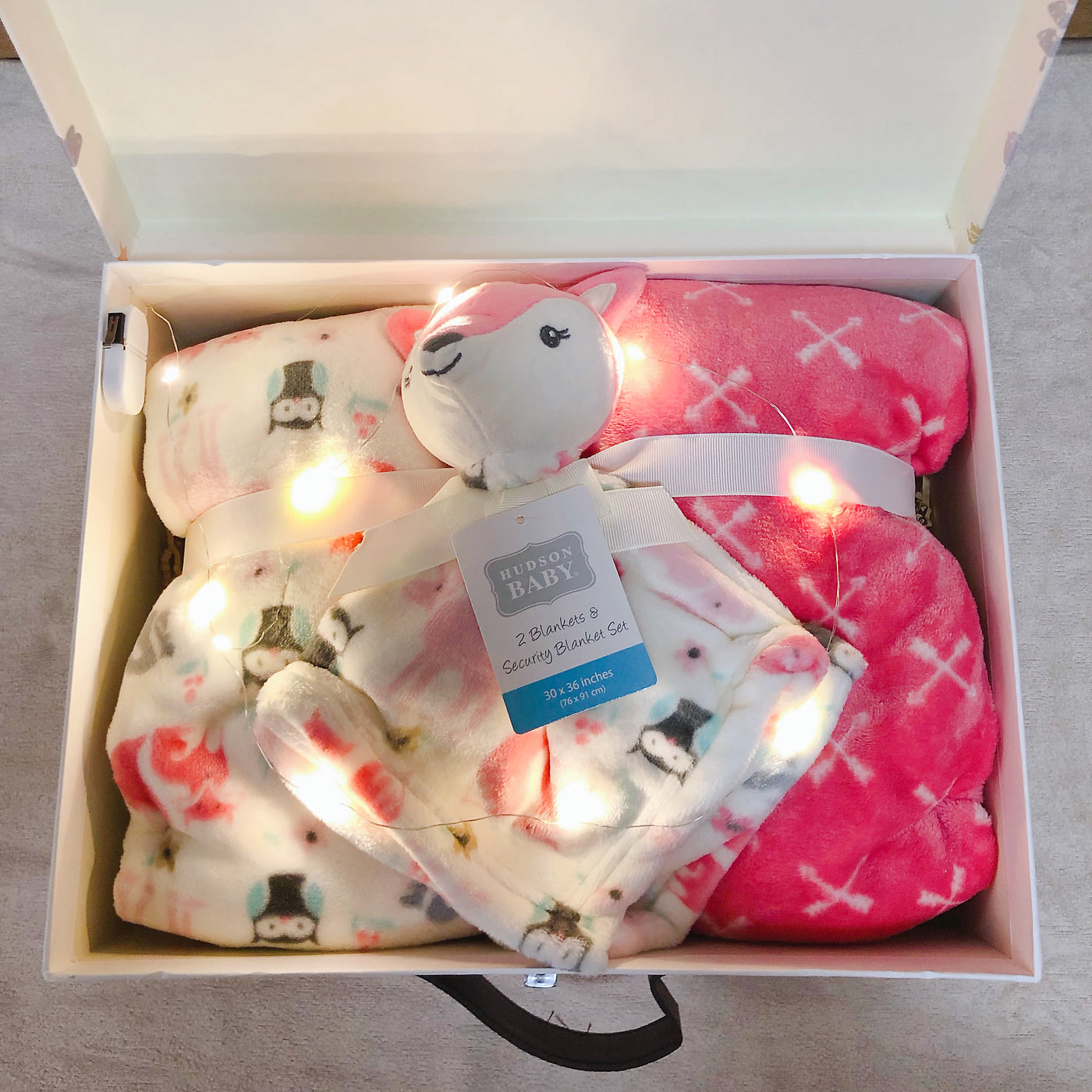 New Born Baby Girl LED Light Gift Box 6 Pcs Fox Set - Little Kooma