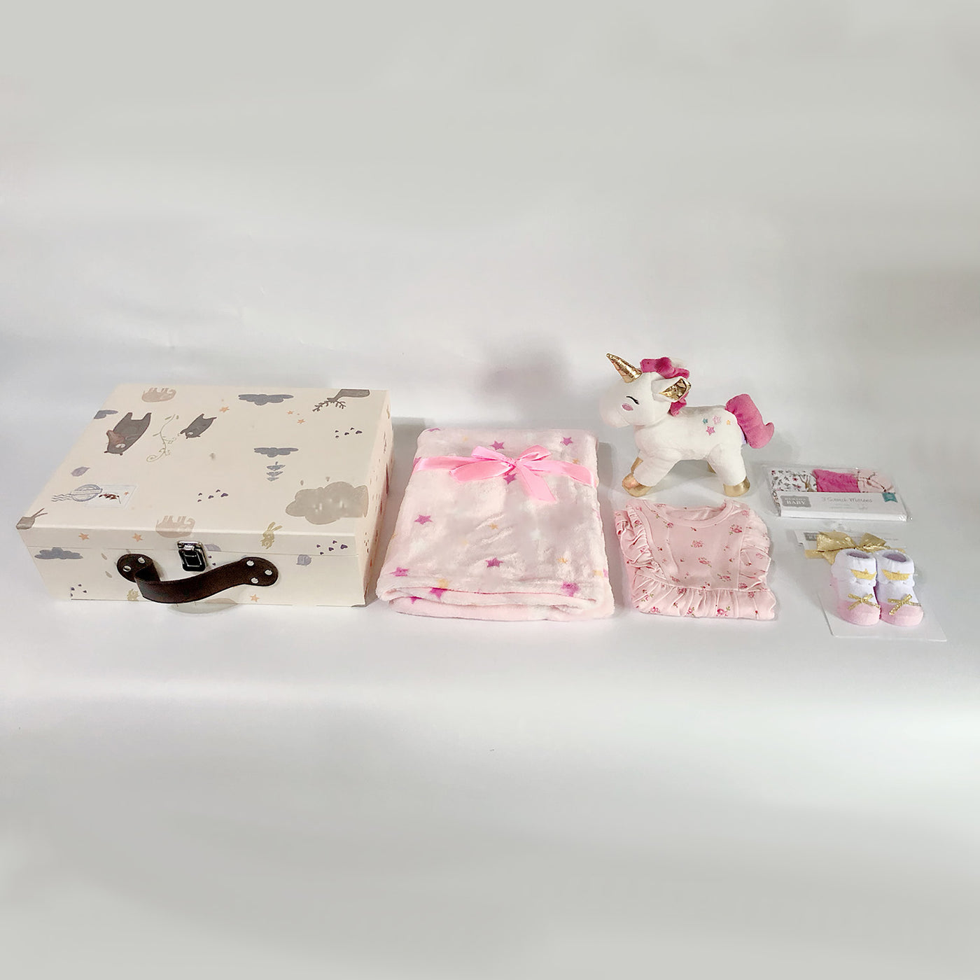 New Born Baby Girl LED Light Gift Box 8 Pcs Unicorn Set 2022 - Little Kooma