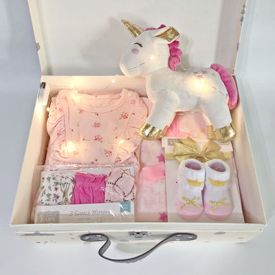 New Born Baby Girl LED Light Gift Box 8 Pcs Unicorn Set 2022 - Little Kooma