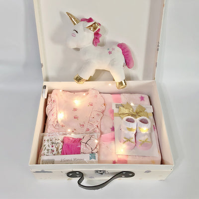New Born Baby Girl LED Light Gift Box 8 Pcs Unicorn Set 2022 - Little Kooma