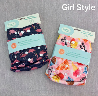 All In One Reusable Washable Adjustable Cloth Diapers Cover Baby Nappy 03975 - 0805 - Little Kooma