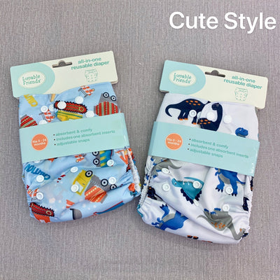 All In One Reusable Washable Adjustable Cloth Diapers Cover Baby Nappy 03975 - 0805 - Little Kooma