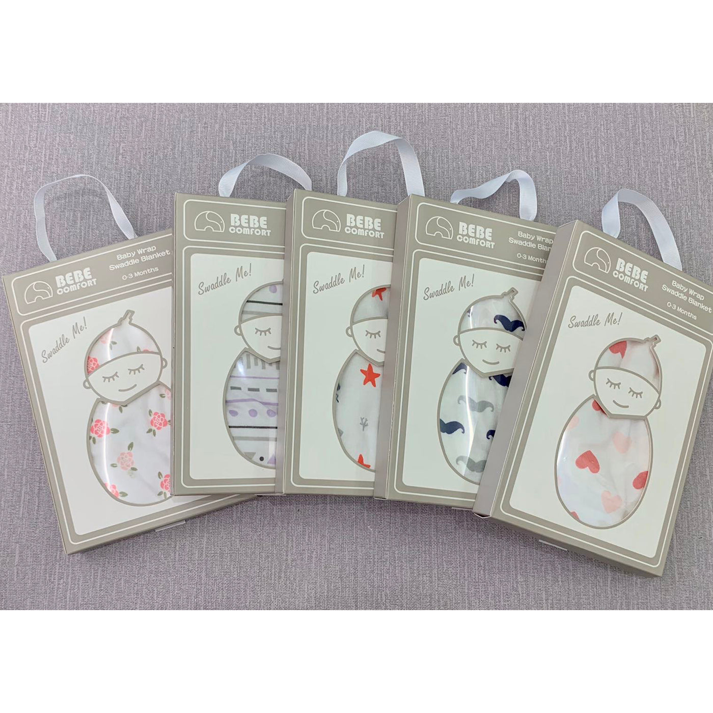 Baby Wrap Swaddle Magic Tape 0-3 months - 0805 - Little Kooma