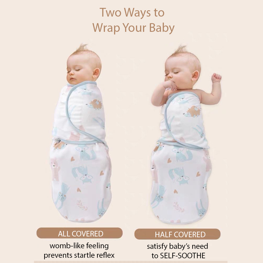 Baby Wrap Swaddle Magic Tape 0-3 months - 0805 - Little Kooma