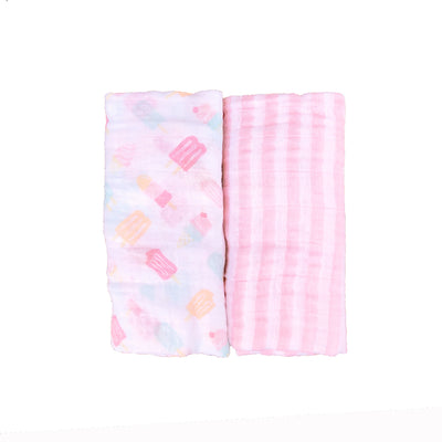 Hudson Baby Double Layer Muslin 2 Piece Pack 00567 - 0801 - Little Kooma