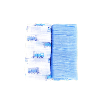 New Hudson Baby Single Layer Muslin 2 Piece Pack 00579 - 0801 - Little Kooma