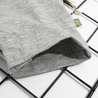 Baby Boy White Top n Grey Overalls w Elephant Set - 0930 - Little Kooma