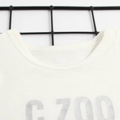 Baby Boy White Top n Grey Overalls w Elephant Set - 0930 - Little Kooma