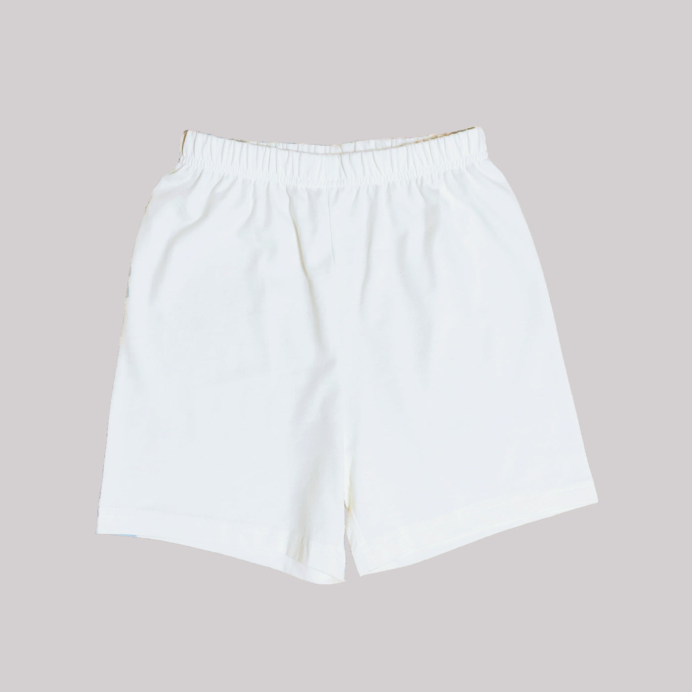 Kids Plain White Shorts - Little Kooma