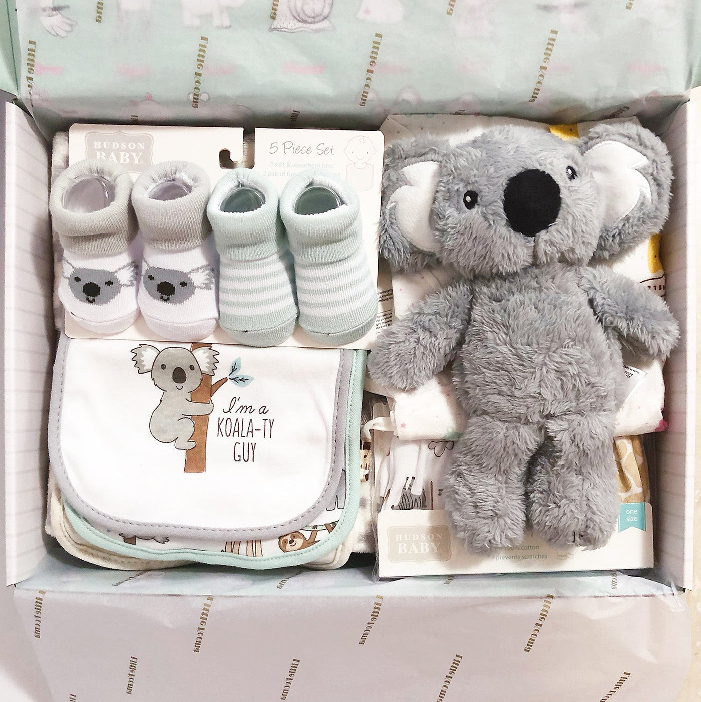 New Born Baby Boy Little Kooma Brand Gift Box 14 Pcs Koala Set 2022 - Little Kooma