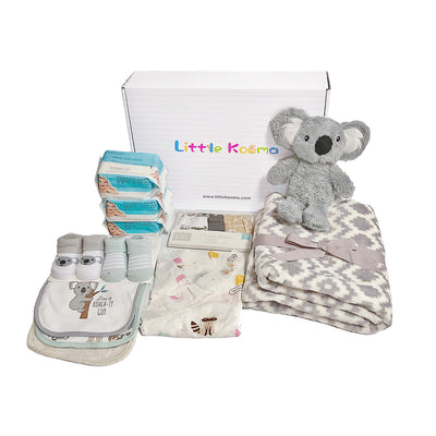 New Born Baby Boy Little Kooma Brand Gift Box 14 Pcs Koala Set 2022 - Little Kooma