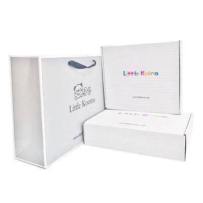New Born Baby Boy Personalised Little Kooma Brand Gift Box 12 Pcs Elephant Set 2022 - Little Kooma