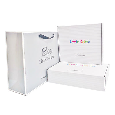 Personalised New Born Baby Boy Little Kooma Brand Gift Box 14 Pcs Whale Shark Ocean Set - Little Kooma