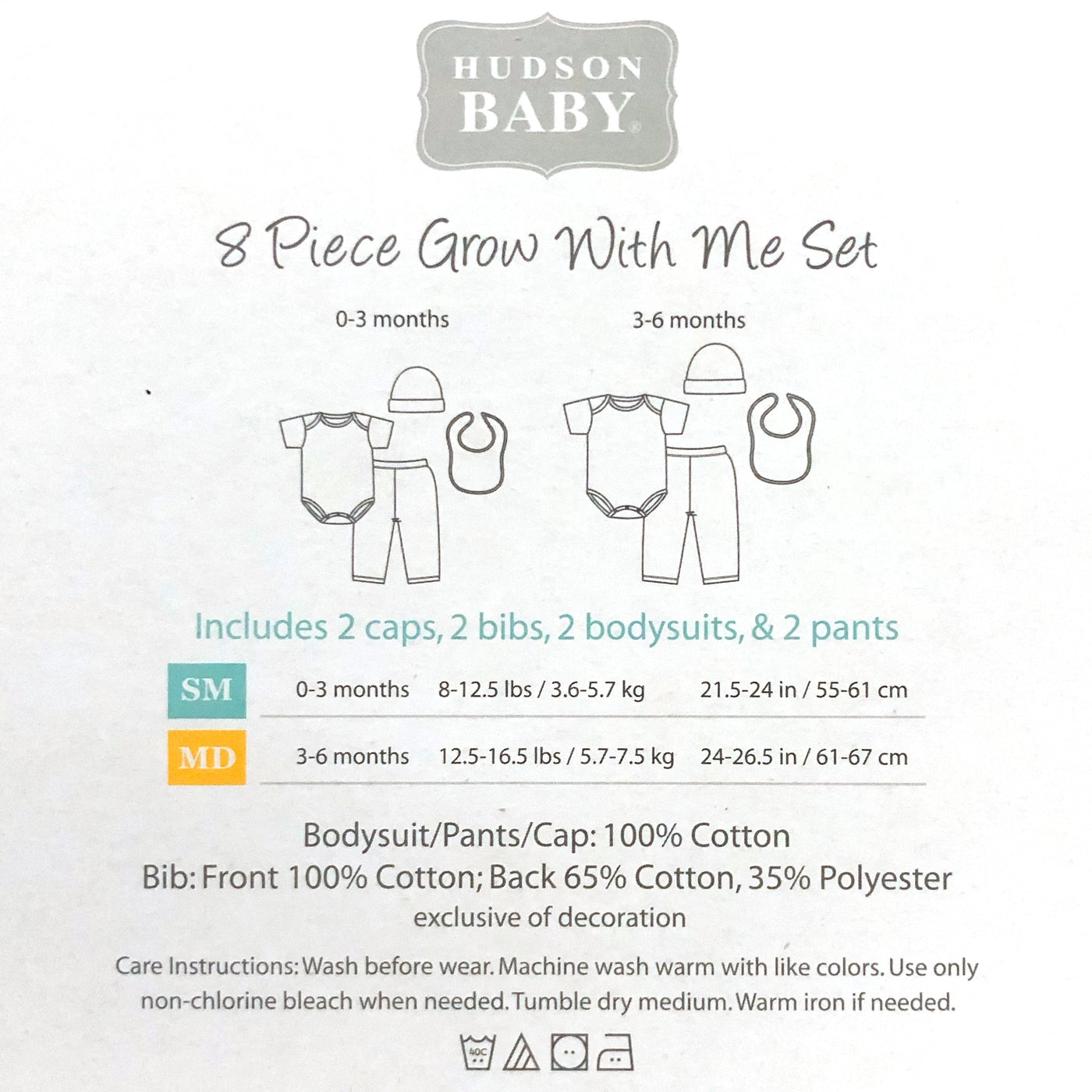 Hudson Baby New Born Baby Clothing Gift Set 8Pcs 58275 - 1204 - Little Kooma