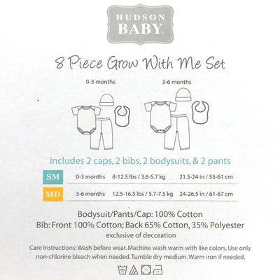 Hudson Baby New Born Baby Clothing Gift Set 8Pcs 58275 - 1204 - Little Kooma