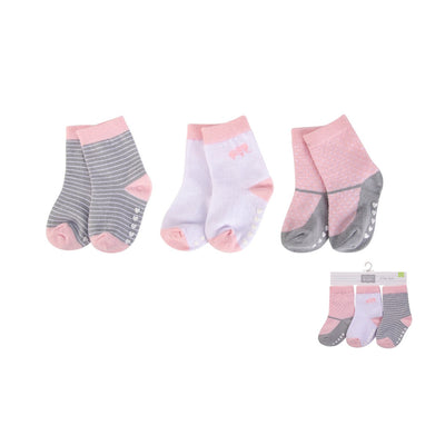 Hudson Baby Socks 3 Pairs Pack Anti-slip 00437CH - Little Kooma
