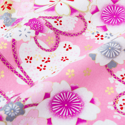 Baby Kids Girl Pink Purple Cheongsam Dress w White Flowers - Little Kooma
