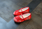 CNY Kids Girl Anti-slip Textile Flats Embroidered Flowers 033 - Little Kooma