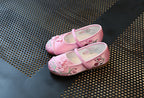 CNY Kids Girl Anti-slip Textile Flats Embroidered Flowers 033 - Little Kooma