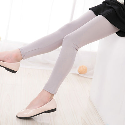 Kids Girls Solid Colour Leggings - Little Kooma