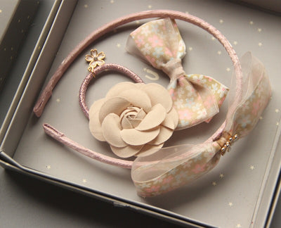 Baby Girl's Headband n Clip n Hair Tie 3 Piece Pack - Little Kooma