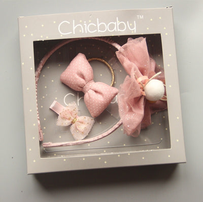 Baby Girl's Headband n Clip n Hair Tie 3 Piece Pack - Little Kooma