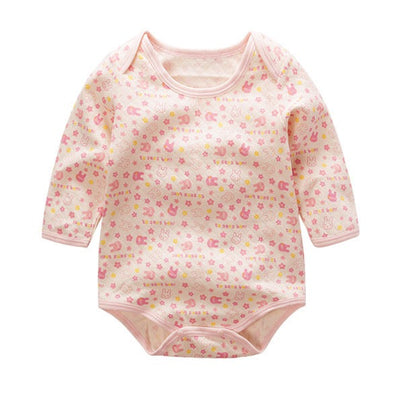 Baby Girls Long Sleeve Bodysuit Pink Bunny 2 Pack - Little Kooma