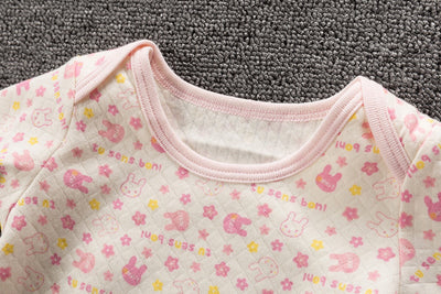 Baby Girls Long Sleeve Bodysuit Pink Bunny 2 Pack - Little Kooma