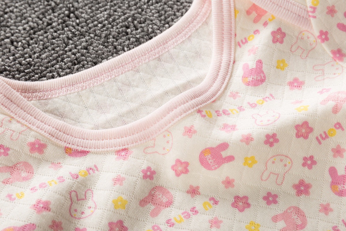 Baby Girls Long Sleeve Bodysuit Pink Bunny 2 Pack - Little Kooma