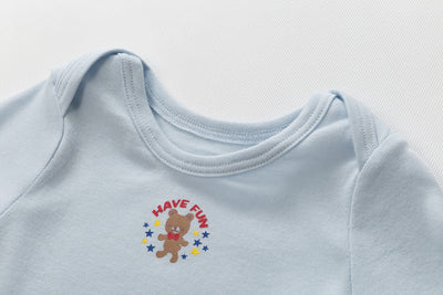 Baby Long Sleeve Bodysuit Bear 3 Pack - Little Kooma