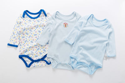 Baby Long Sleeve Bodysuit Bear 3 Pack - Little Kooma