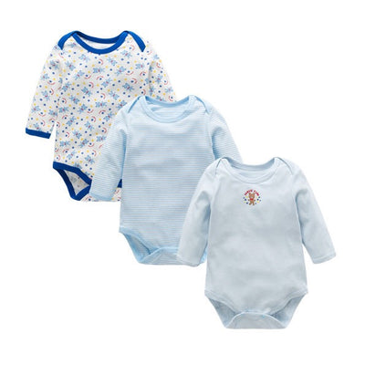 Baby Long Sleeve Bodysuit Bear 3 Pack - Little Kooma