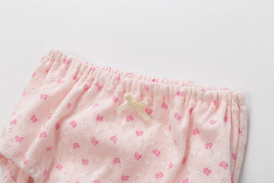 Baby Kid Girls Net Cotton Brief Underwear Pink Cats 3 Pack - Little Kooma