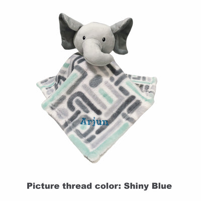 Personalised Luvable Friends Plush Blanket With Sherpa Backing Elephant Maze 40402 - Little Kooma