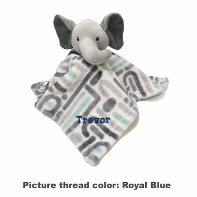 Personalised Luvable Friends Plush Blanket With Sherpa Backing Elephant Maze 40402 - Little Kooma